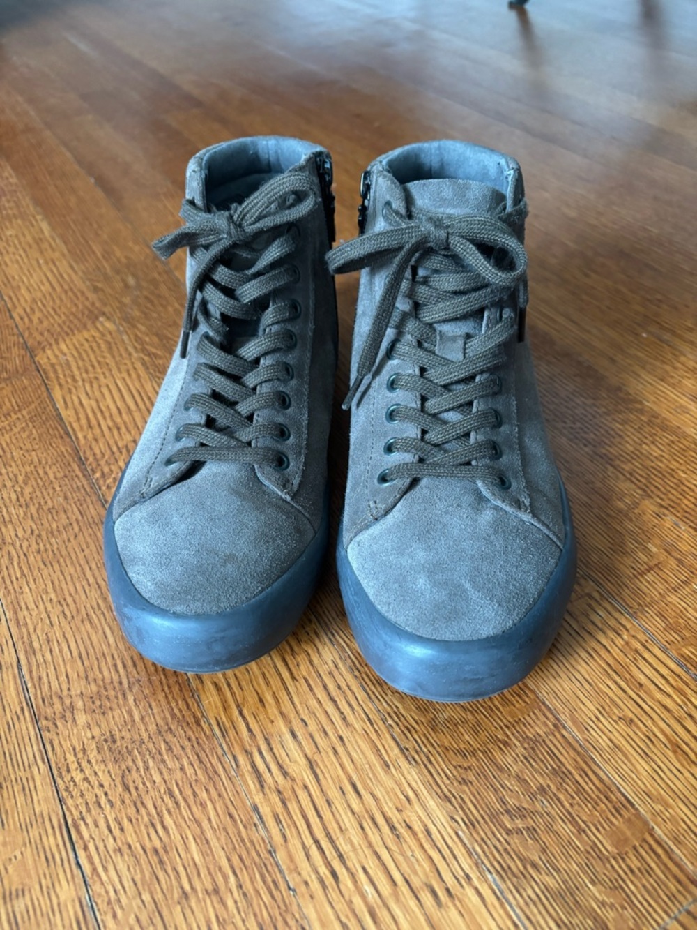 Camper Men's High-Top Suede Sneakers in Olive